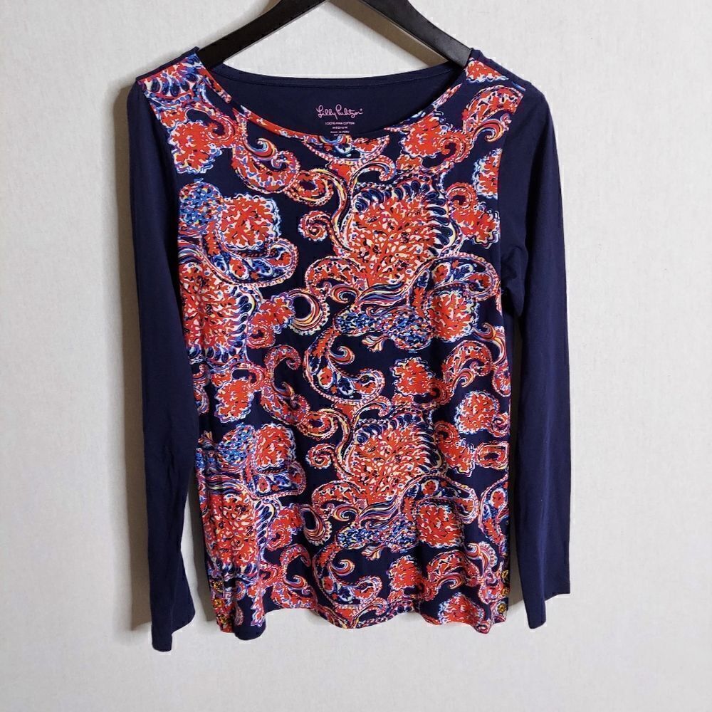 ‎Lilly Pulitzer Pima Cotton long sleeve shirt
